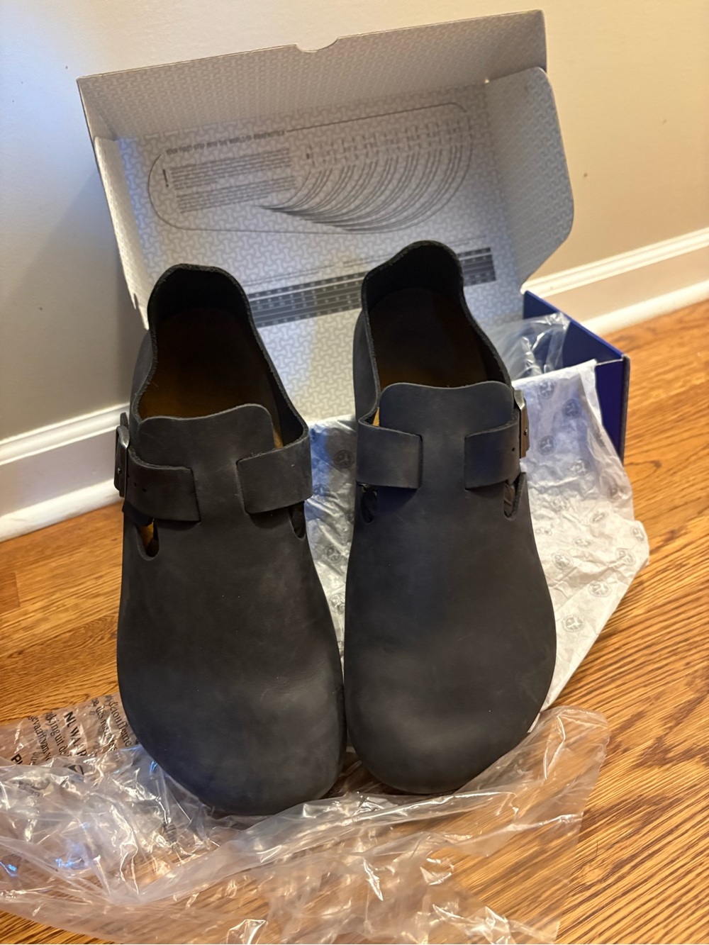 Birkenstock Black Slip-On Clog Loafers